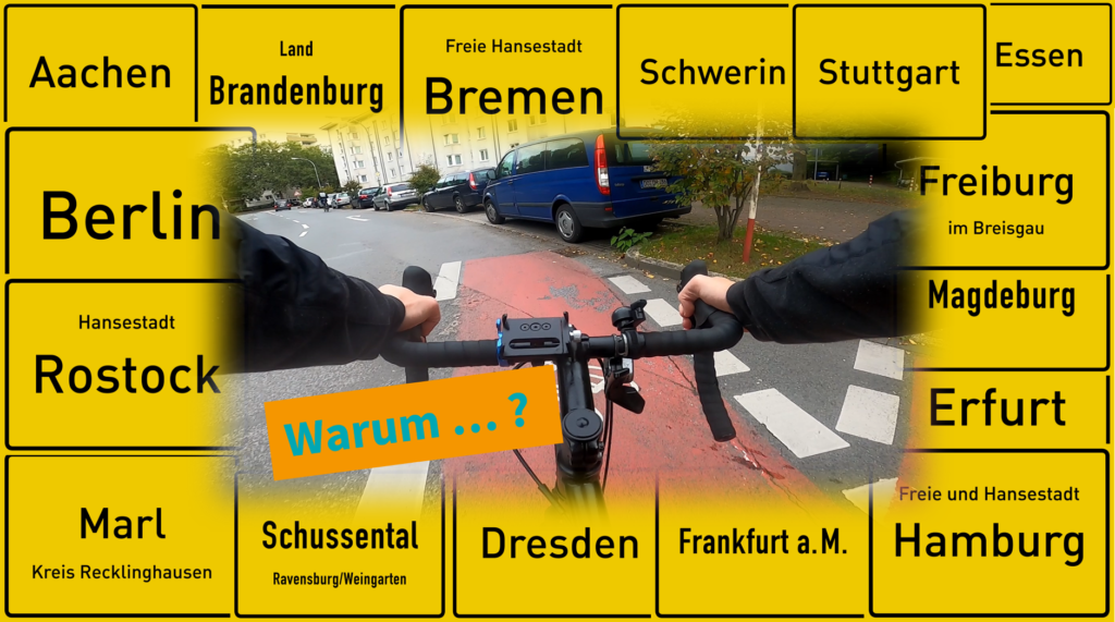 Warum hört der Radweg hier einfach auf?